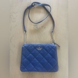 Kate Spade navy quilted crossover bag